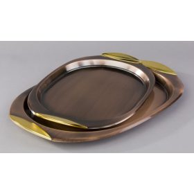 K 408 Fémtálca bronz